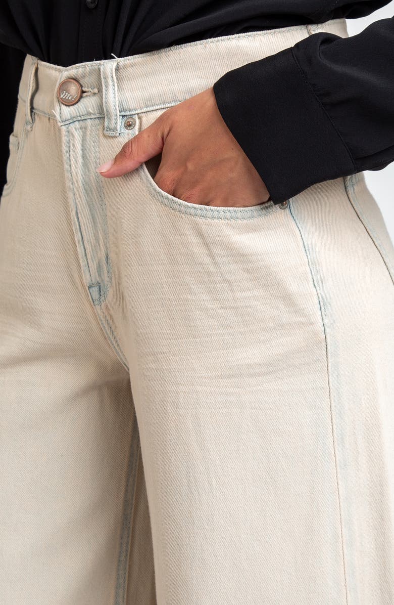 I Love Who I Am Tinted Overflow Wide Leg Jeans, Alternate, color, Blue/ Ivory Enzyme