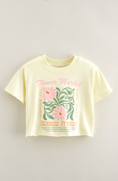 Kids' Crop Graphic T-Shirt (Big Kid)