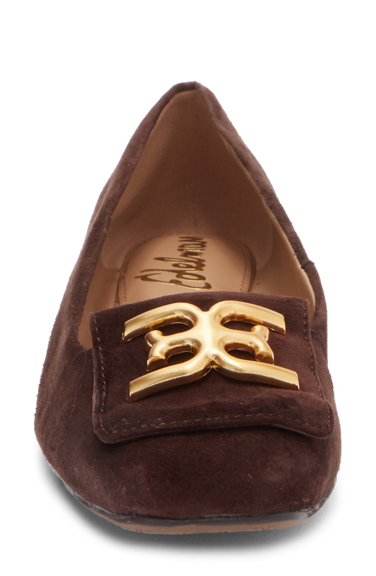 Emina Square Toe Flat, Alternate, color, CAFE NOIR