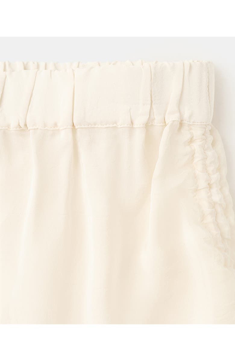 MANGO Embroidered Cinched Shorts, Alternate, color, 