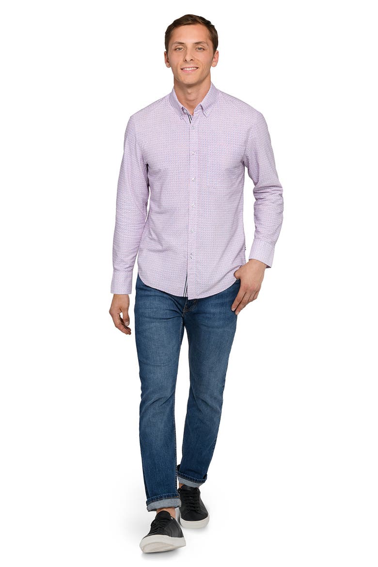 Geo Print Oxford Basic, Alternate, color, WHITE