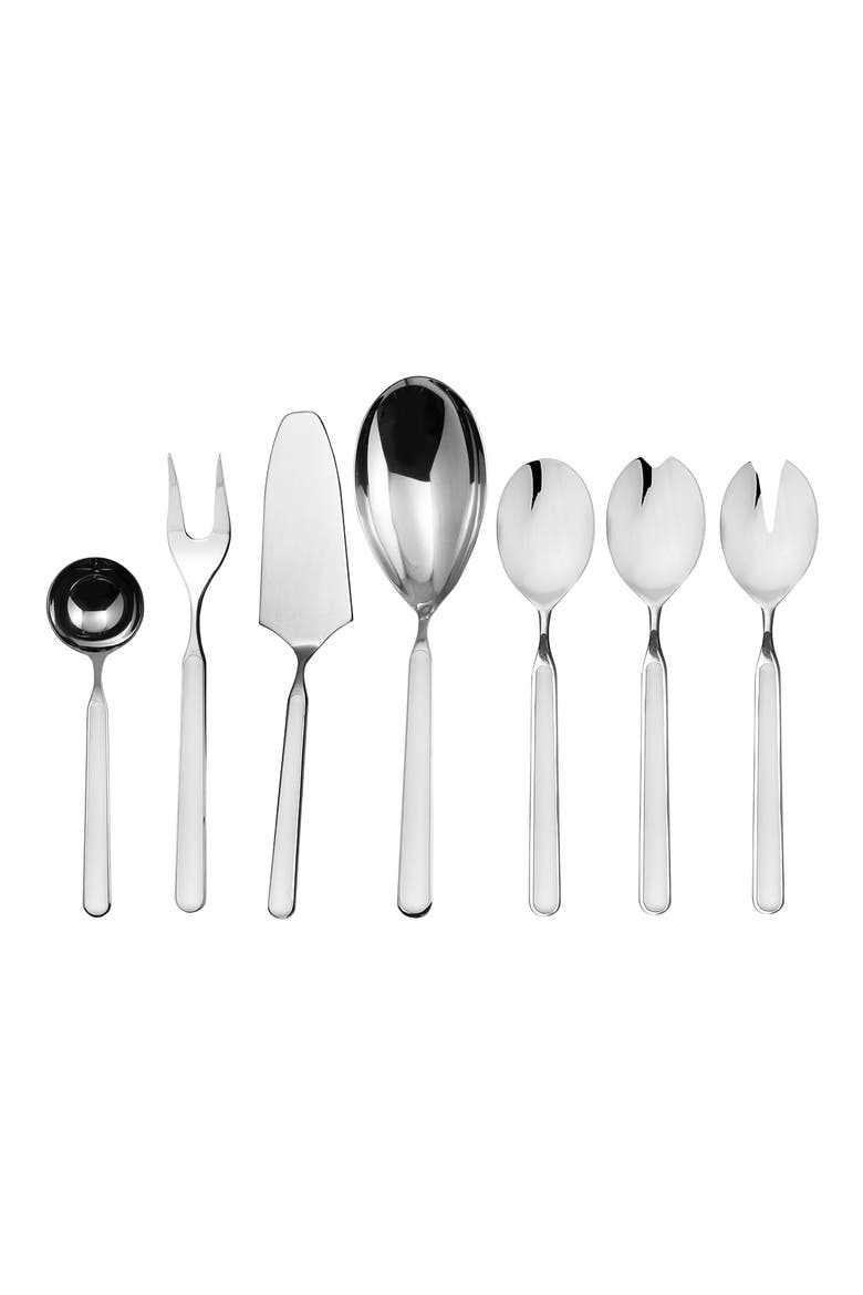 Fantasia 7-Piece Place Serving Set, Main, color, PORCELAIN