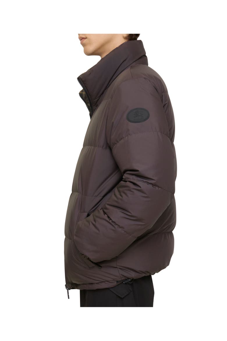 Reversible Check Snowdon Puffer Jacket, Alternate, color, Truffle brown