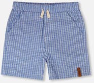 Deux par Deux Denim Stripes Chambray Shorts