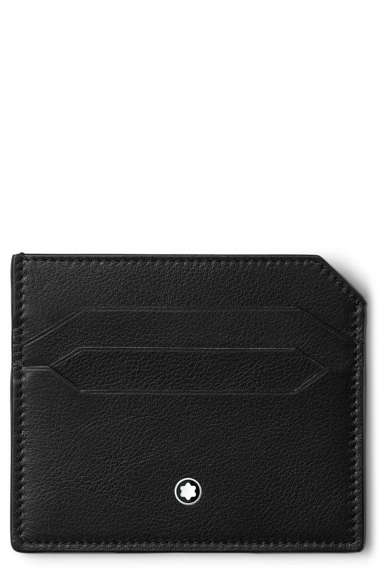 Montblanc Meisterstück Leather Card Case, Main, color,