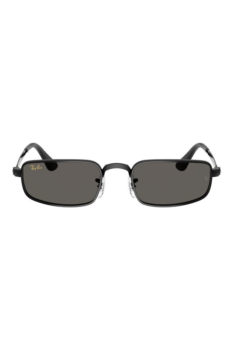 54mm Pillow Sunglasses, Main, color, BLACK / DARK GRAY