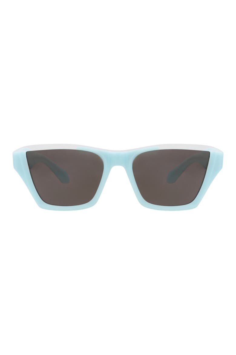 58mm Square Sunglasses, Main, color, LIGHT BLUE LIGHT BLUE GREY