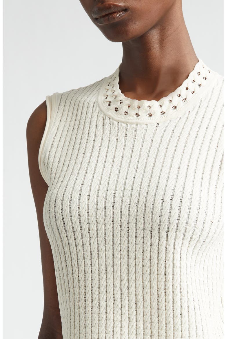 Cable Stitch Sweater Vest, Alternate, color, PLASTER