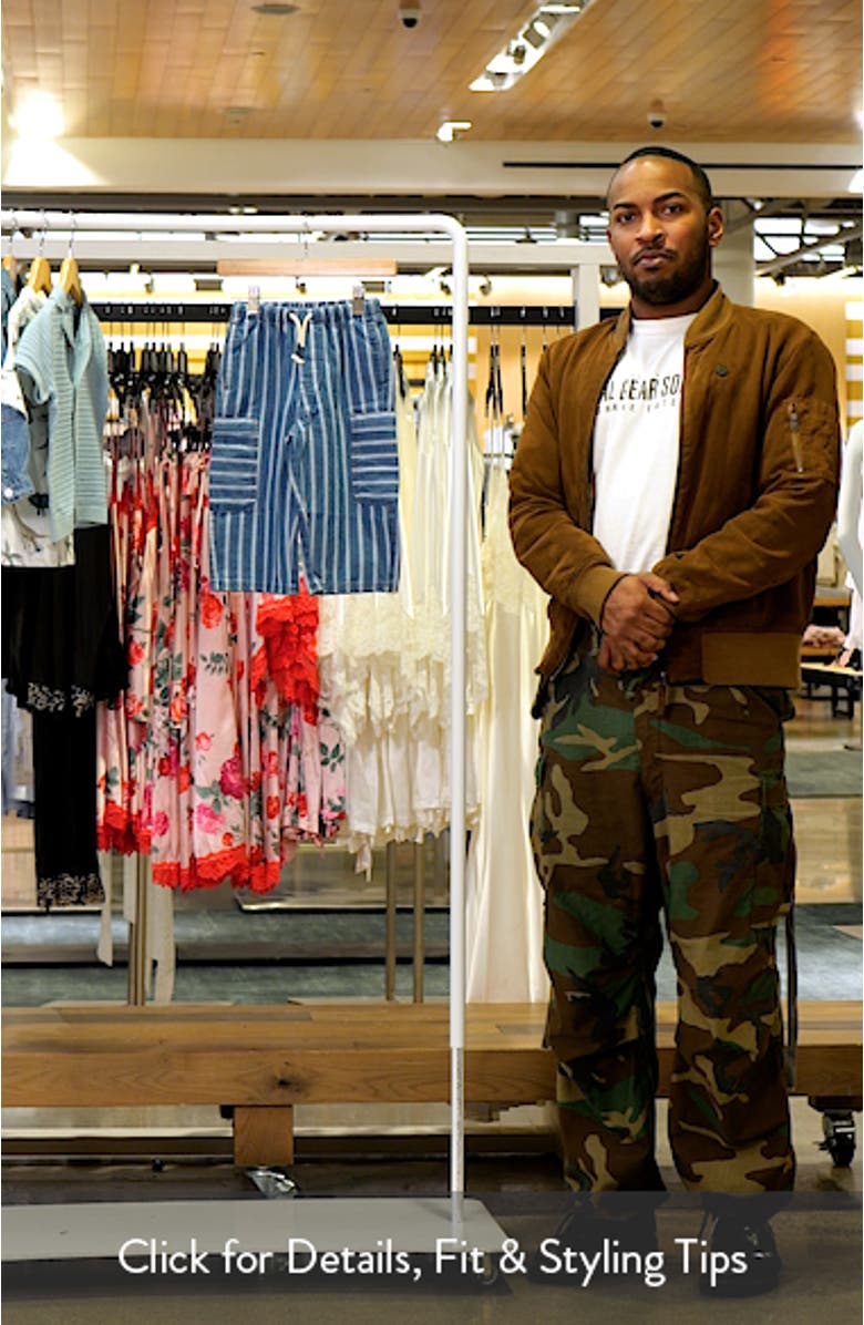 Kids' Stripe Wide Leg Cargo Jeans, sales video thumbnail