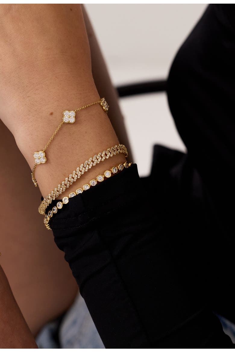 Camilla Clover Bracelet, Alternate, color, Gold