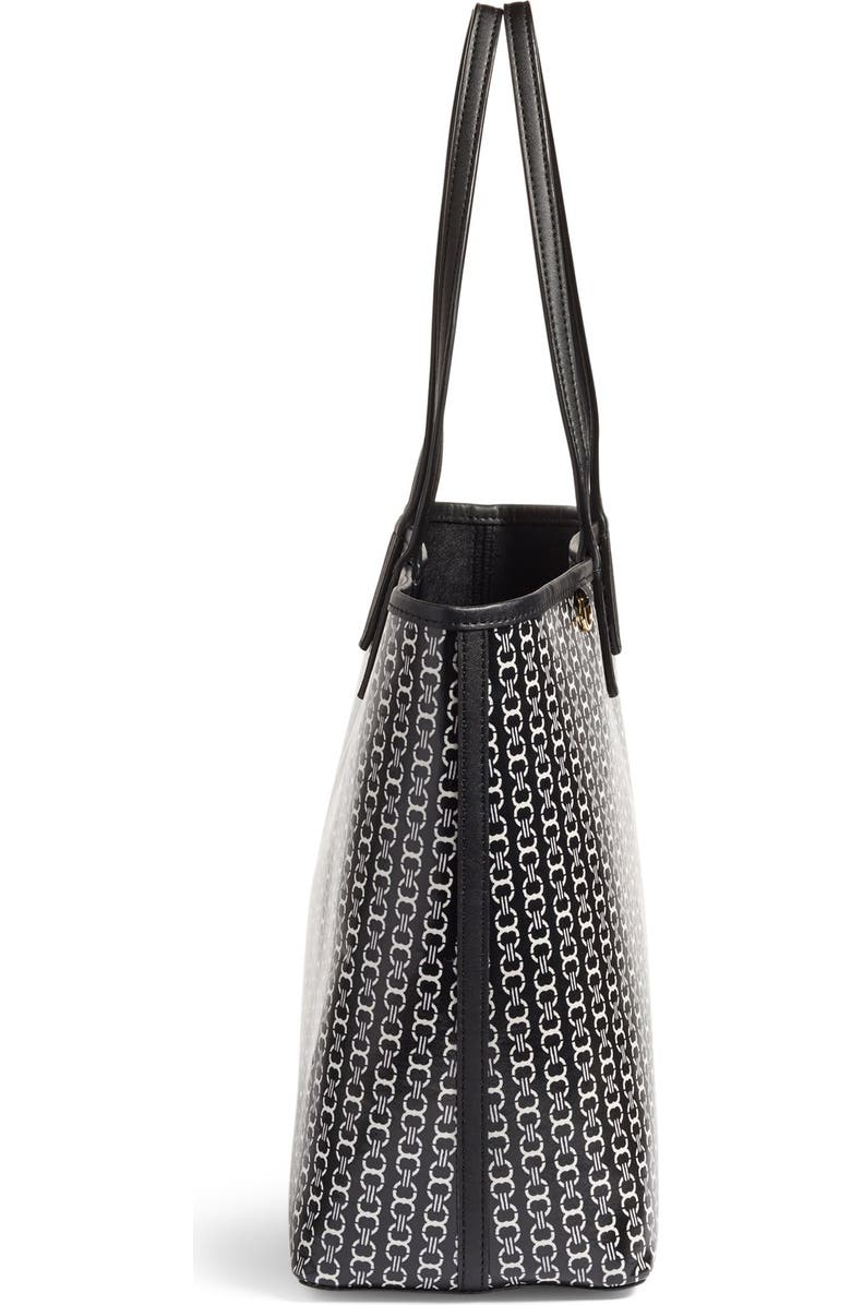 Tory Burch Gemini Link Coated Canvas Tote, Alternate, color,