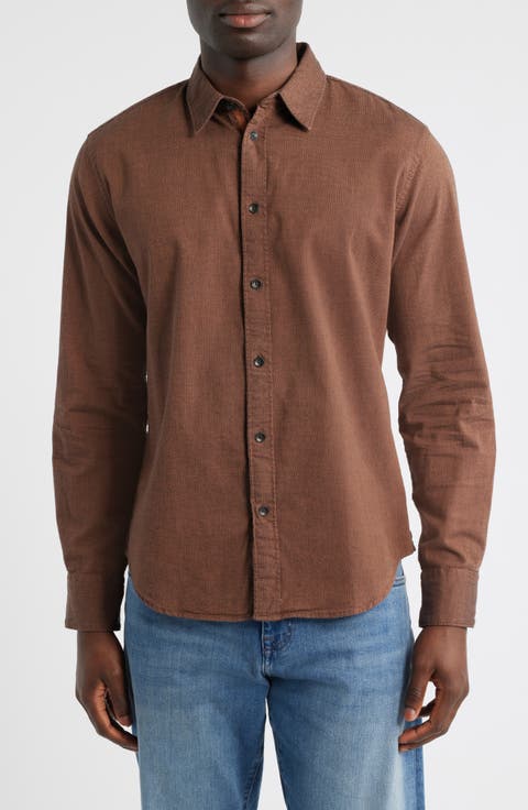 Tomlin Cotton Dobby Button-Up Shirt