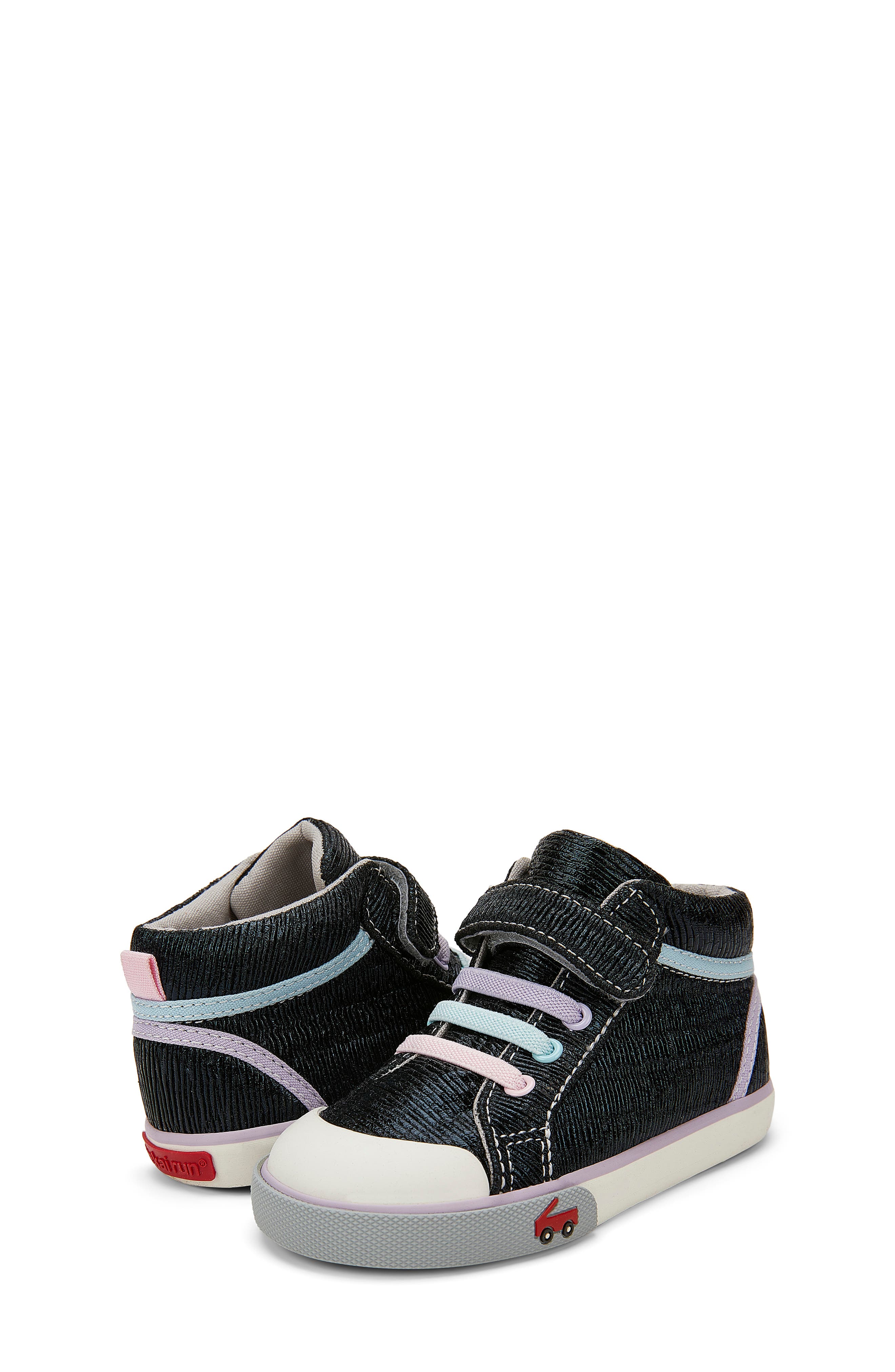 Peyton High Top Sneaker, Alternate, color, BLACK SHINE