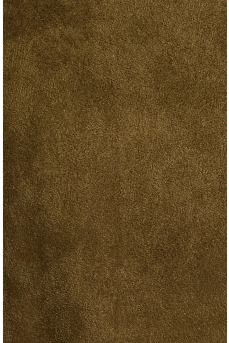 Topstitch Detail Faux Suede Dress, Alternate, color, ARTICHOKE