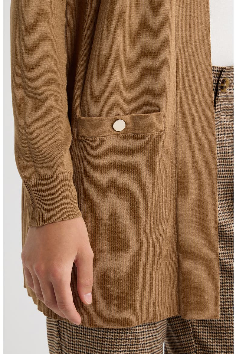 Open Front Cardigan, Alternate, color, VICUNA