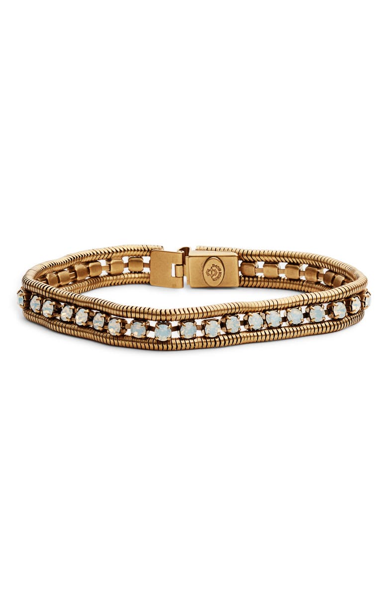 Loren Hope 'Clara' Crystal Bracelet, Main, color, 