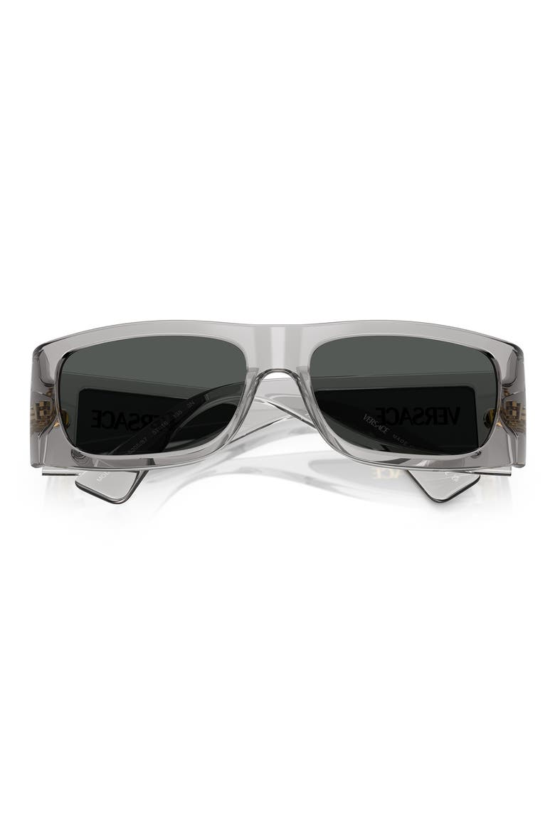57mm Pillow Sunglasses, Alternate, color, GRIGIO TRANSPARENT