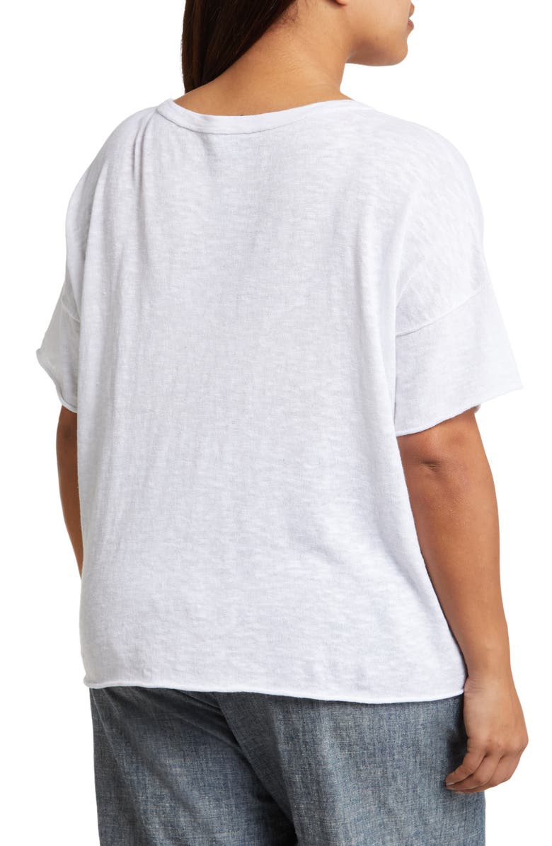 Eileen Fisher Organic Linen & Organic Cotton T-Shirt, Alternate, color, 