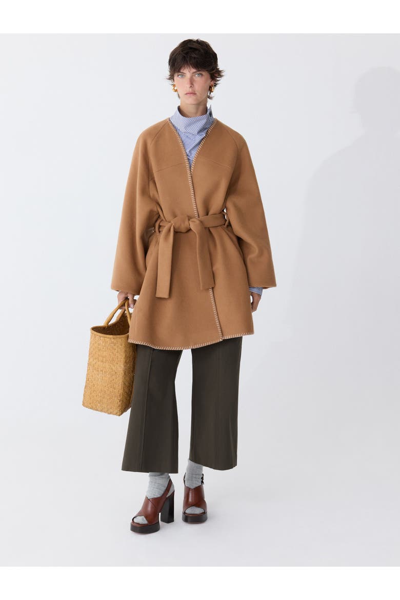 SONOMA Wrap Cardigan, Alternate, color, Camel