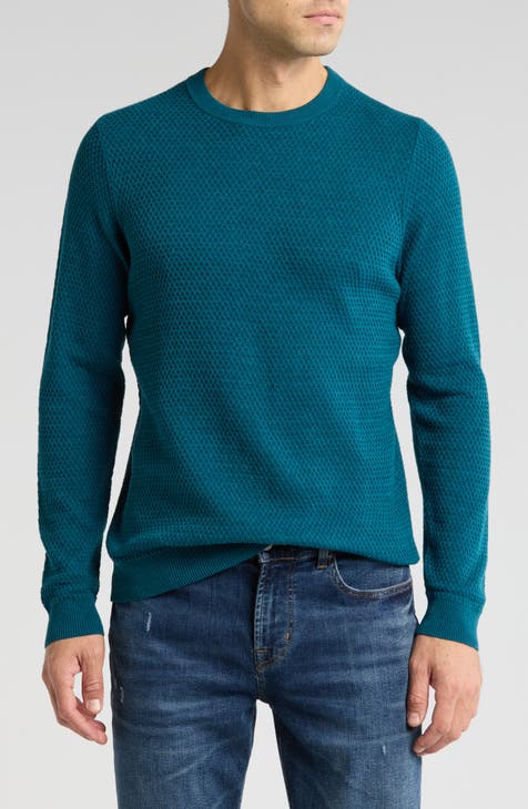 Texture Stitch Crewneck Sweater