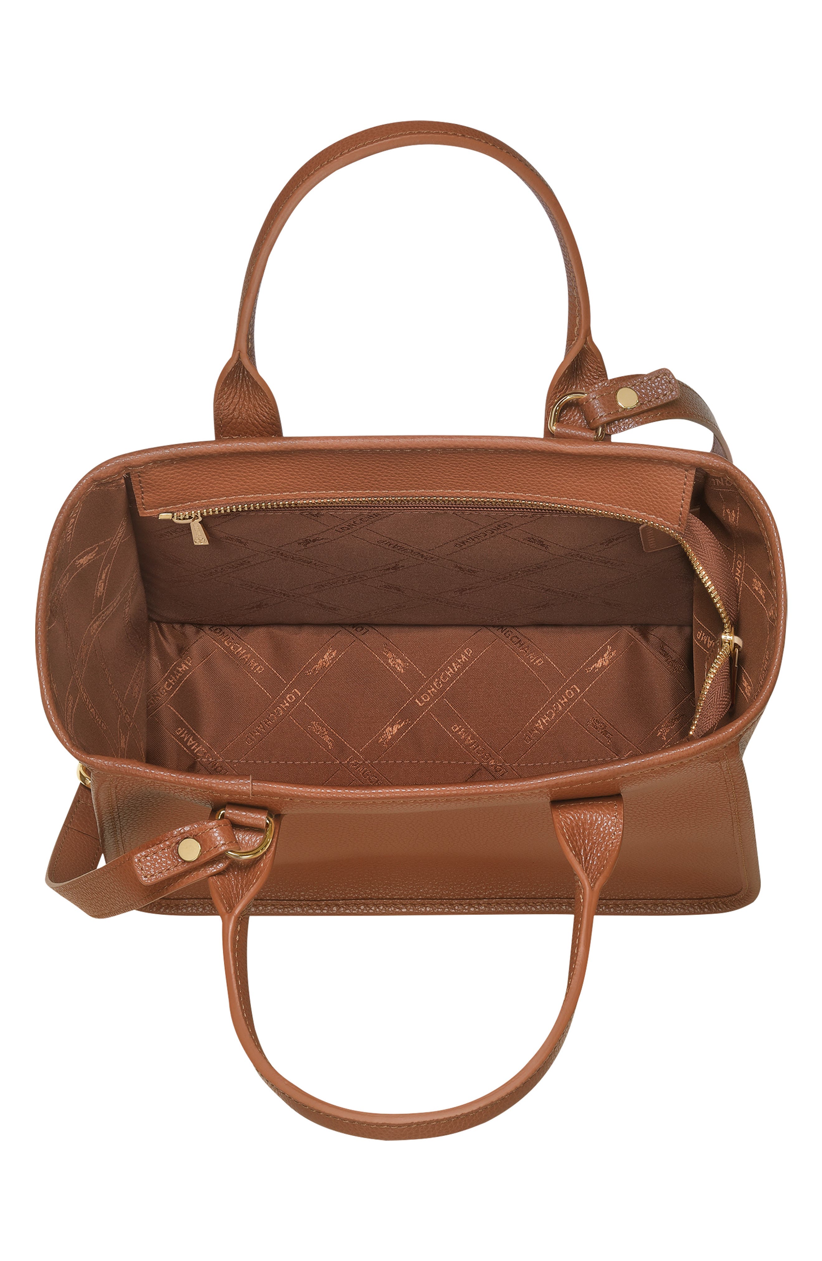 Longchamp Le Foulonné Leather Top Handle Bag, Alternate, color, 