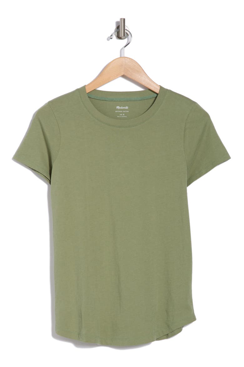 Vintage Crewneck Cotton T-Shirt, Alternate, color, HERITAGE OLIVE