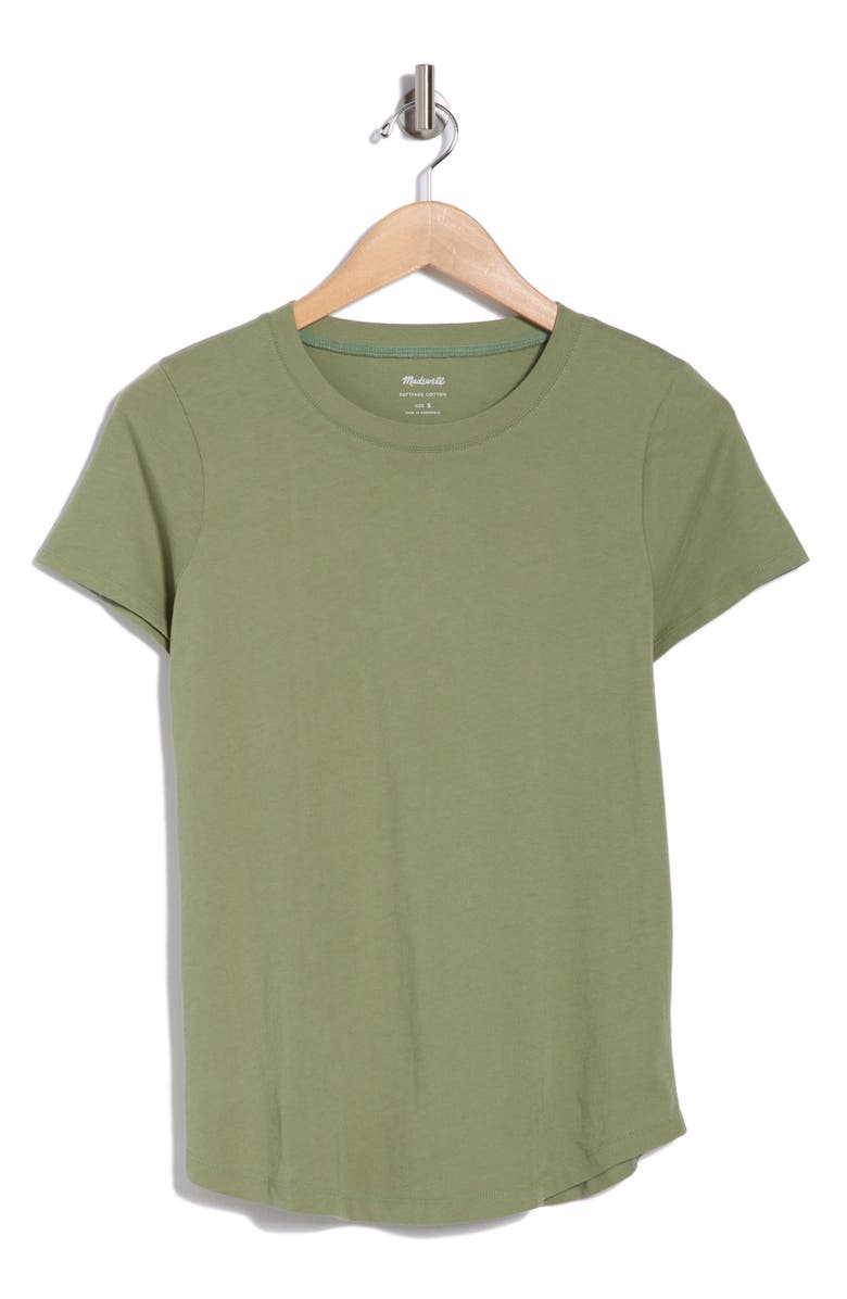 Madewell Vintage Crewneck Cotton T-Shirt, Alternate, color, Heritage Olive