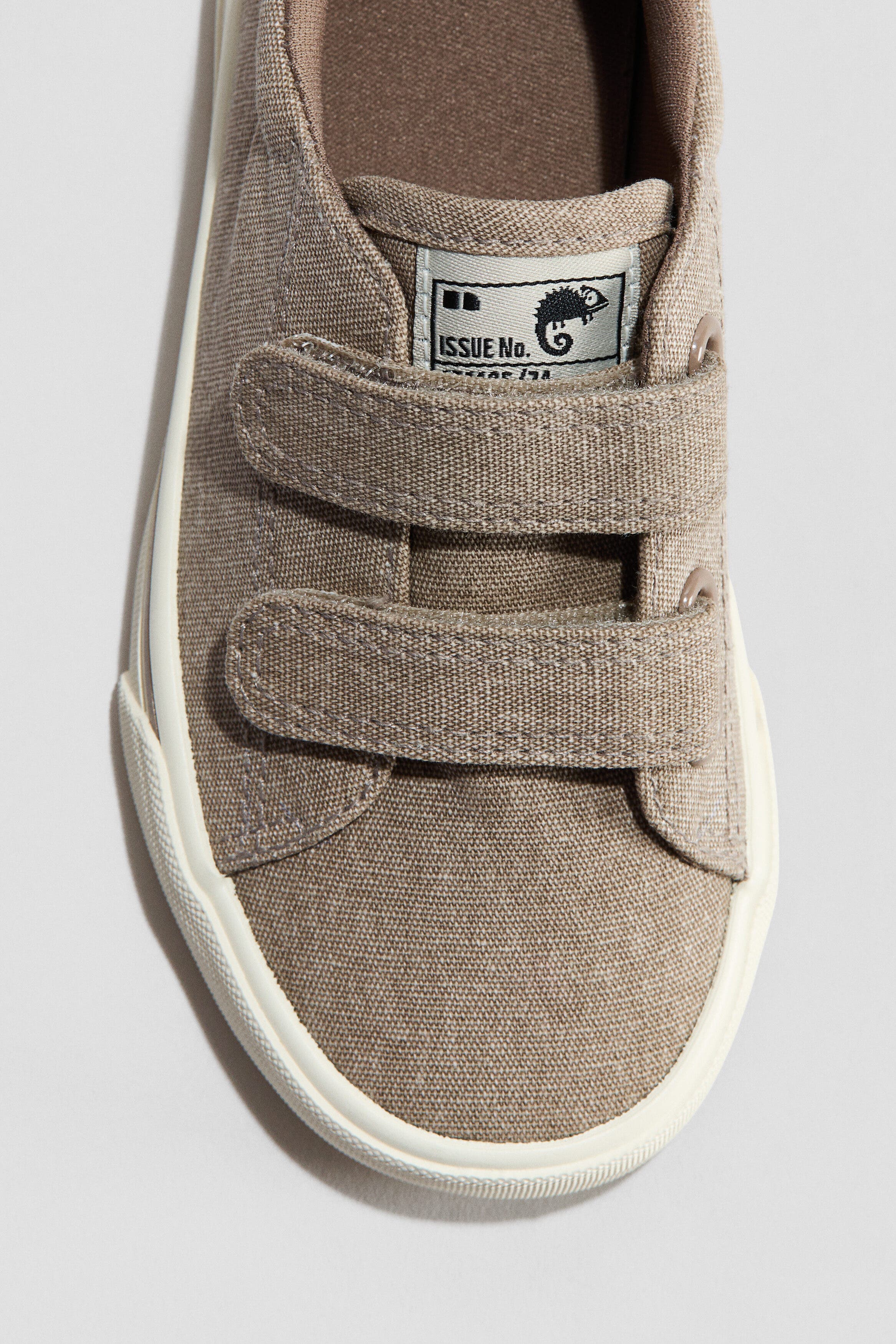 H&M Canvas sneakers, Alternate, color, Beige