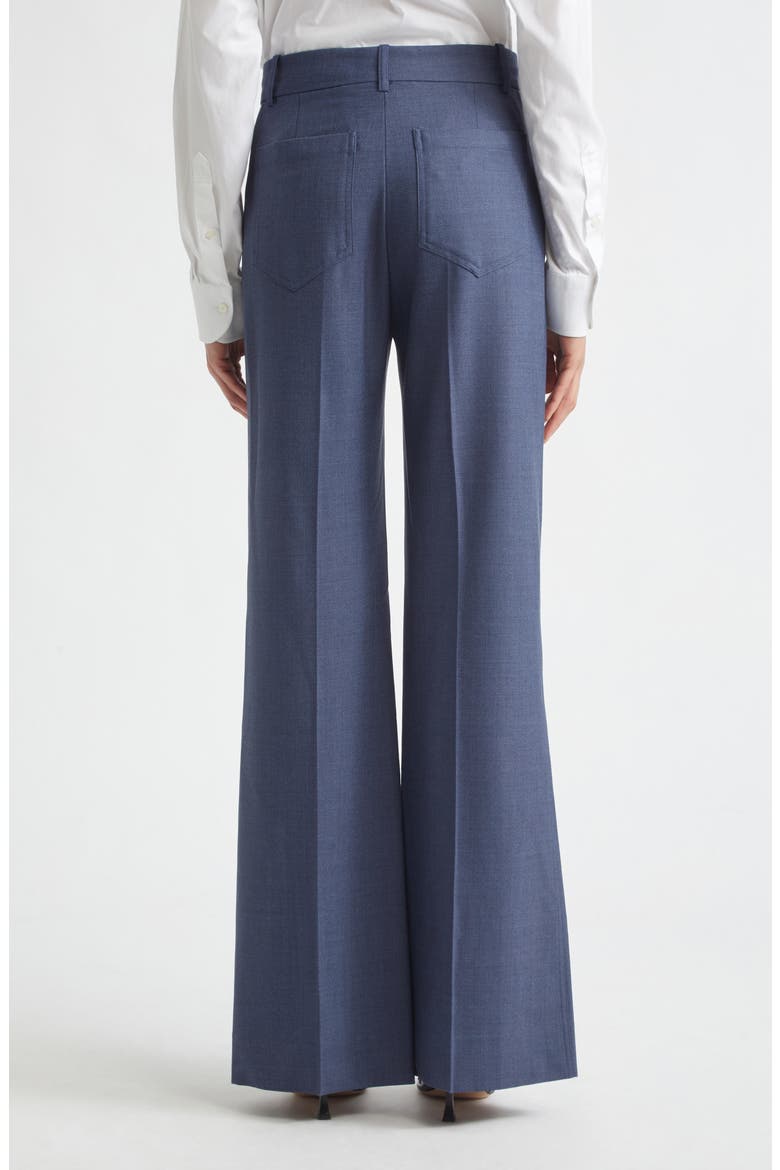 Alina High Waist Stretch Flare Pants, Alternate, color, DUSK BLUE MELANGE