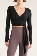 Beyond Yoga Featherweight Waist No Time Wrap Top