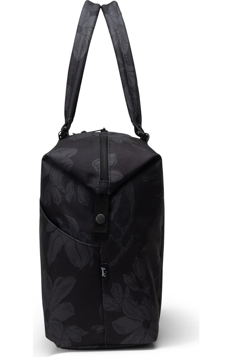 Herschel Supply Co. Strand Recycled Polyester Duffle Bag, Alternate, color, Block Print Floral