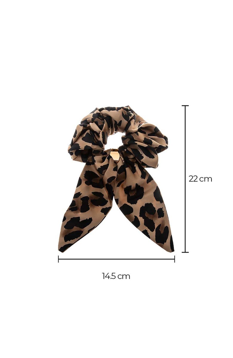 BY ADINA EDEN Cheetah Bow Tie Hair Scrunchie, Alternate, color, Leopard