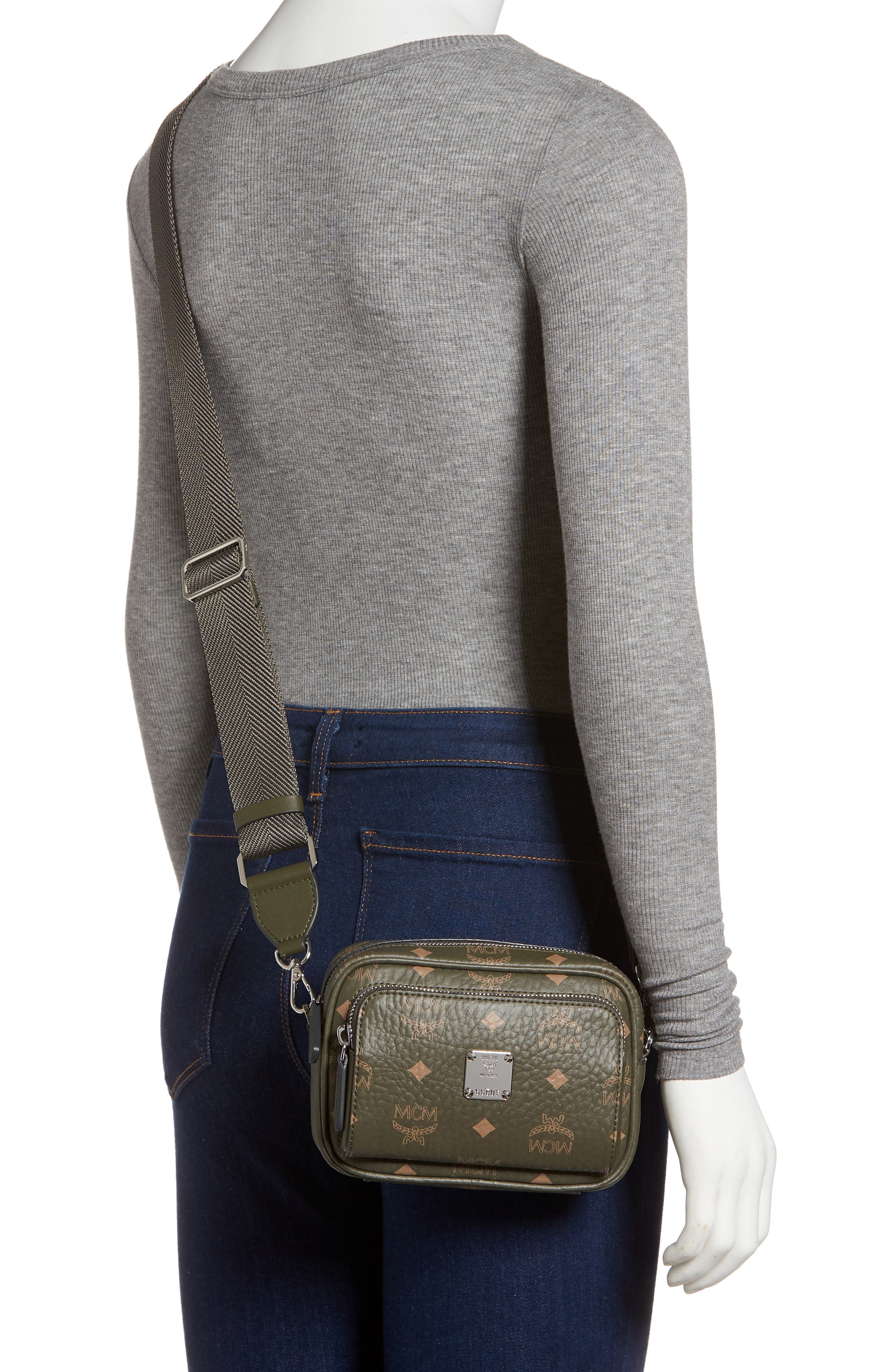 X-Mini Klassik Visetos Convertible Crossbody Bag, Alternate, color, SEA TURTLE