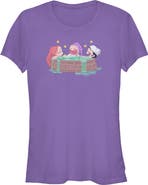 KPop Demon Hunters Junior's Rumi, Mira and Zoey Relaxing Short Sleeve Graphic T-Shirt