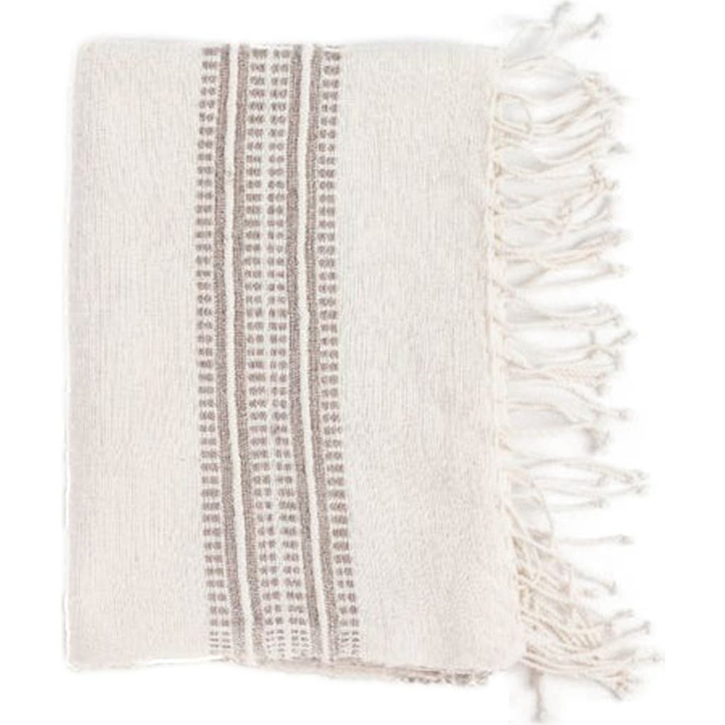 Creative Women Aden Cotton Hand Towel in Natural W/Stone  product