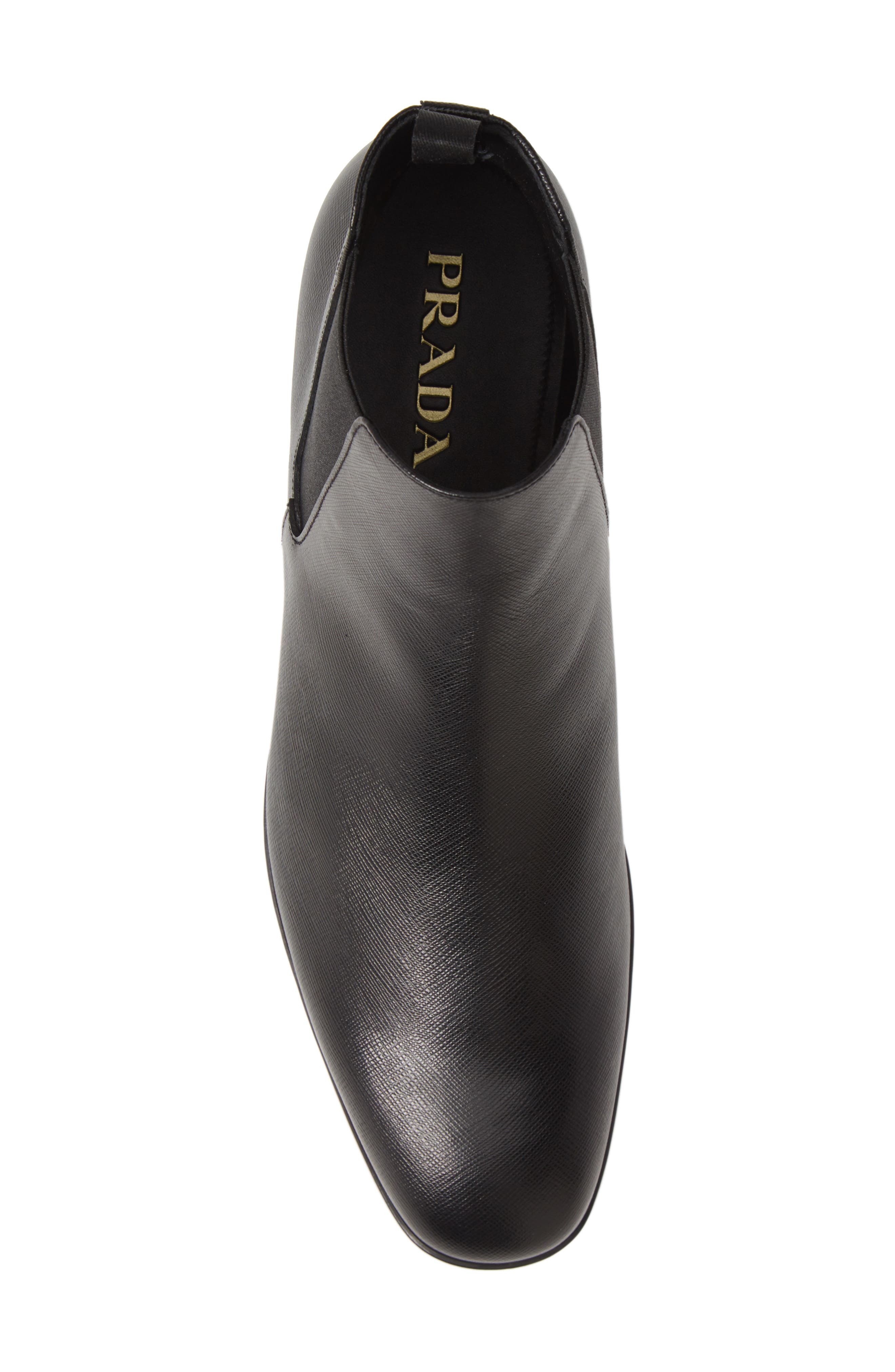 Prada Chelsea Boot, Alternate, color, Nero