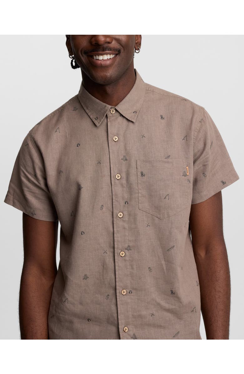 tentree Lake Life Mancos Shirt, Alternate, color, Clay/Lake Life