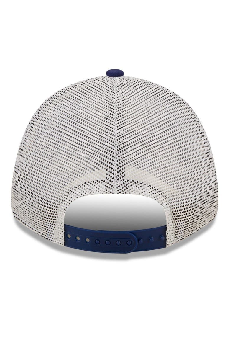 New Era Men's New Era Royal/White Los Angeles Dodgers Logo Patch 9FORTY Trucker Snapback Hat, Alternate, color, Royal