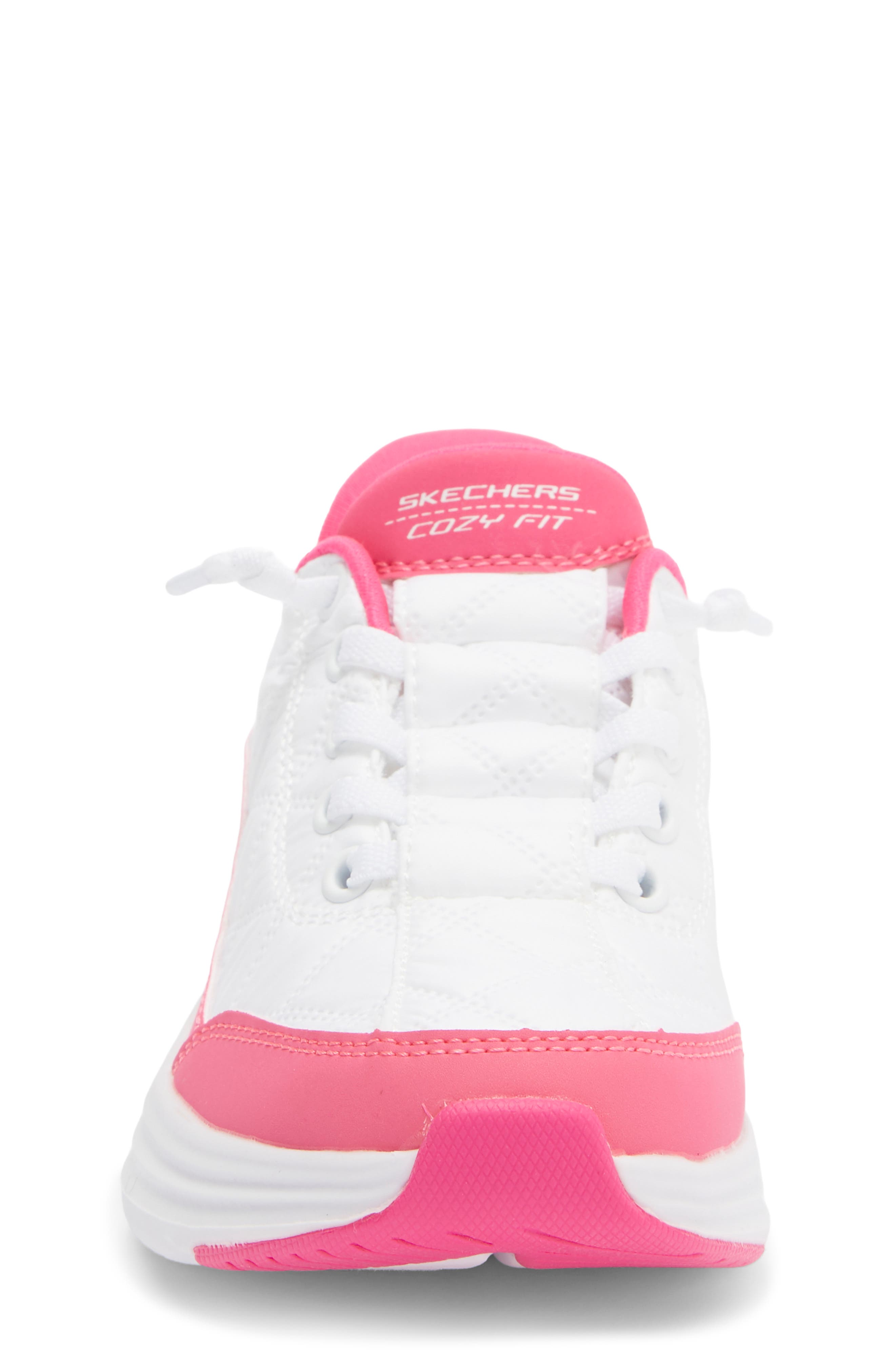 Kids' Contour Foam Sneaker, Alternate, color, WHITE/PINK