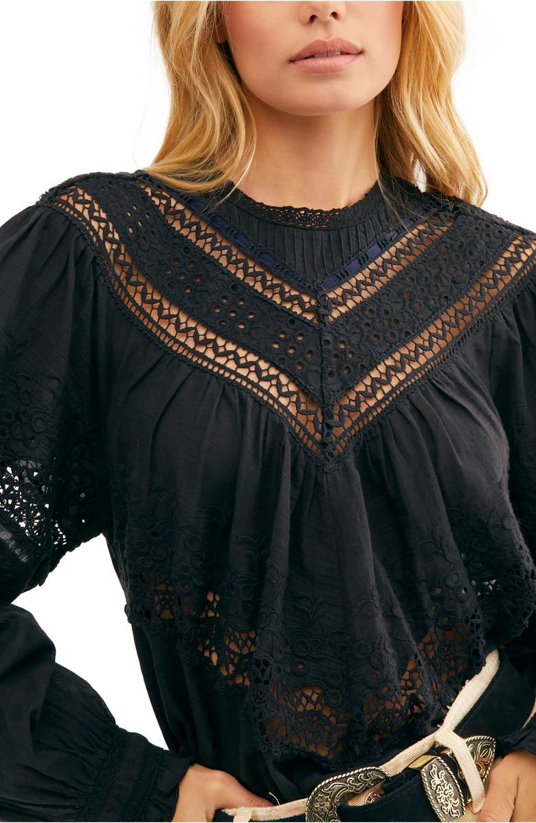 Free People Abigail Victorian Top, Alternate, color, 