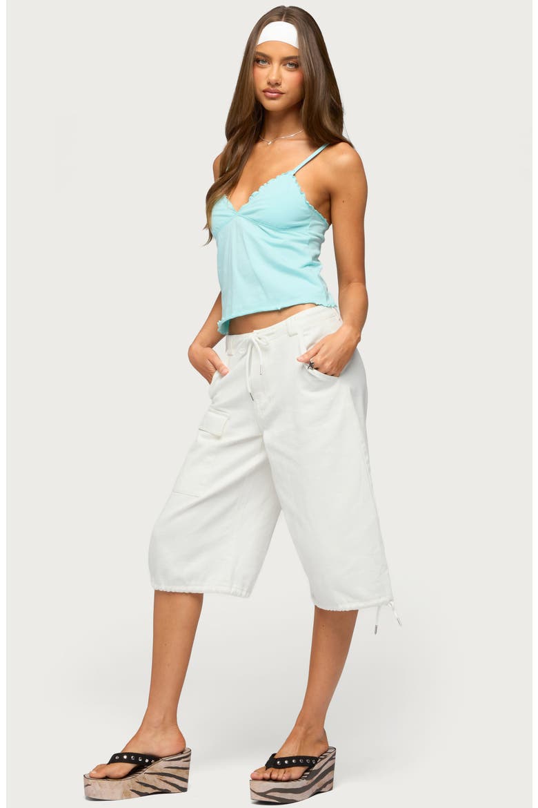 Glendon Stretch Cotton Camisole, Alternate, color, TURQUOISE
