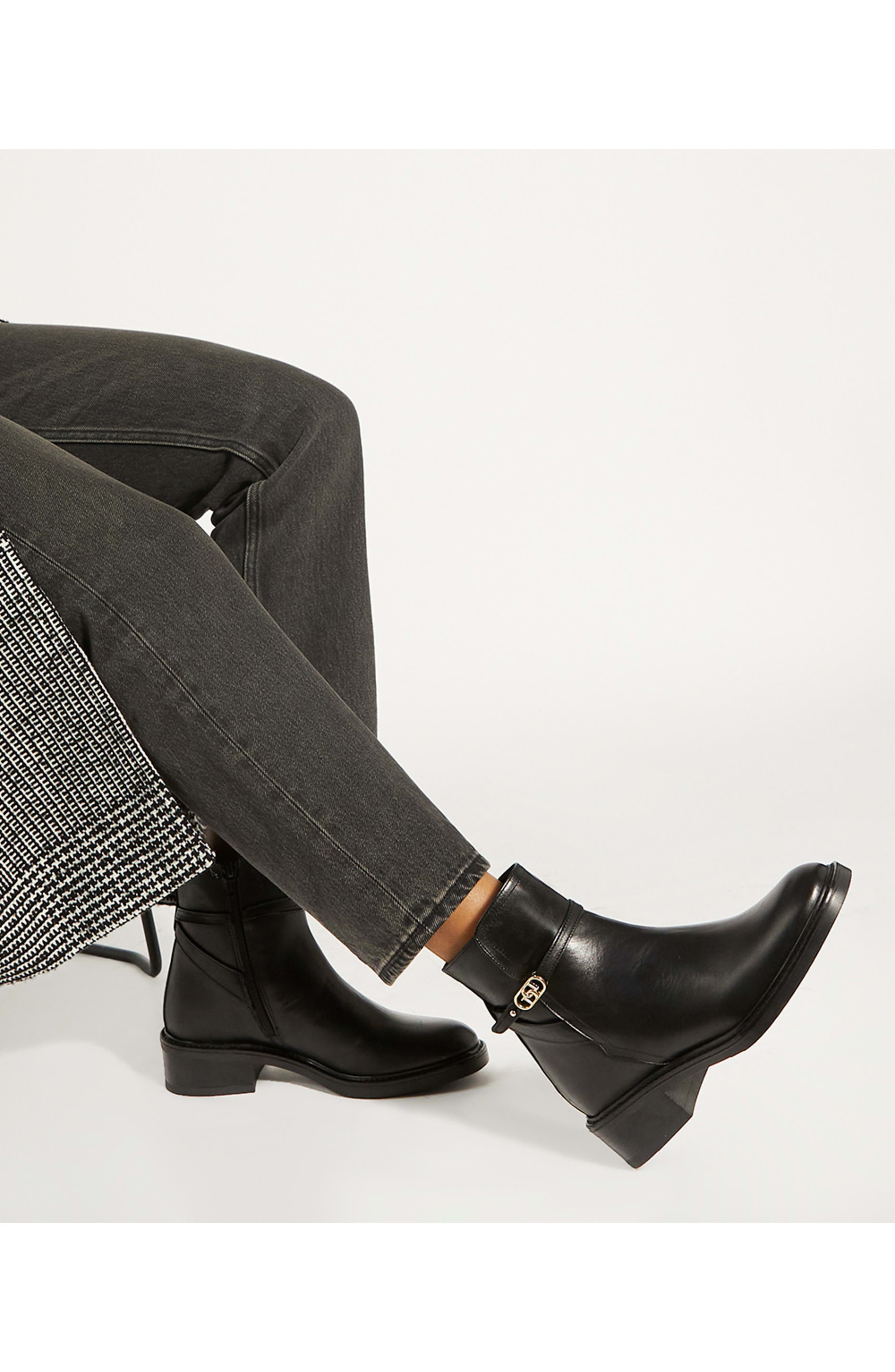 Praising Bootie, Alternate, color, BLACK