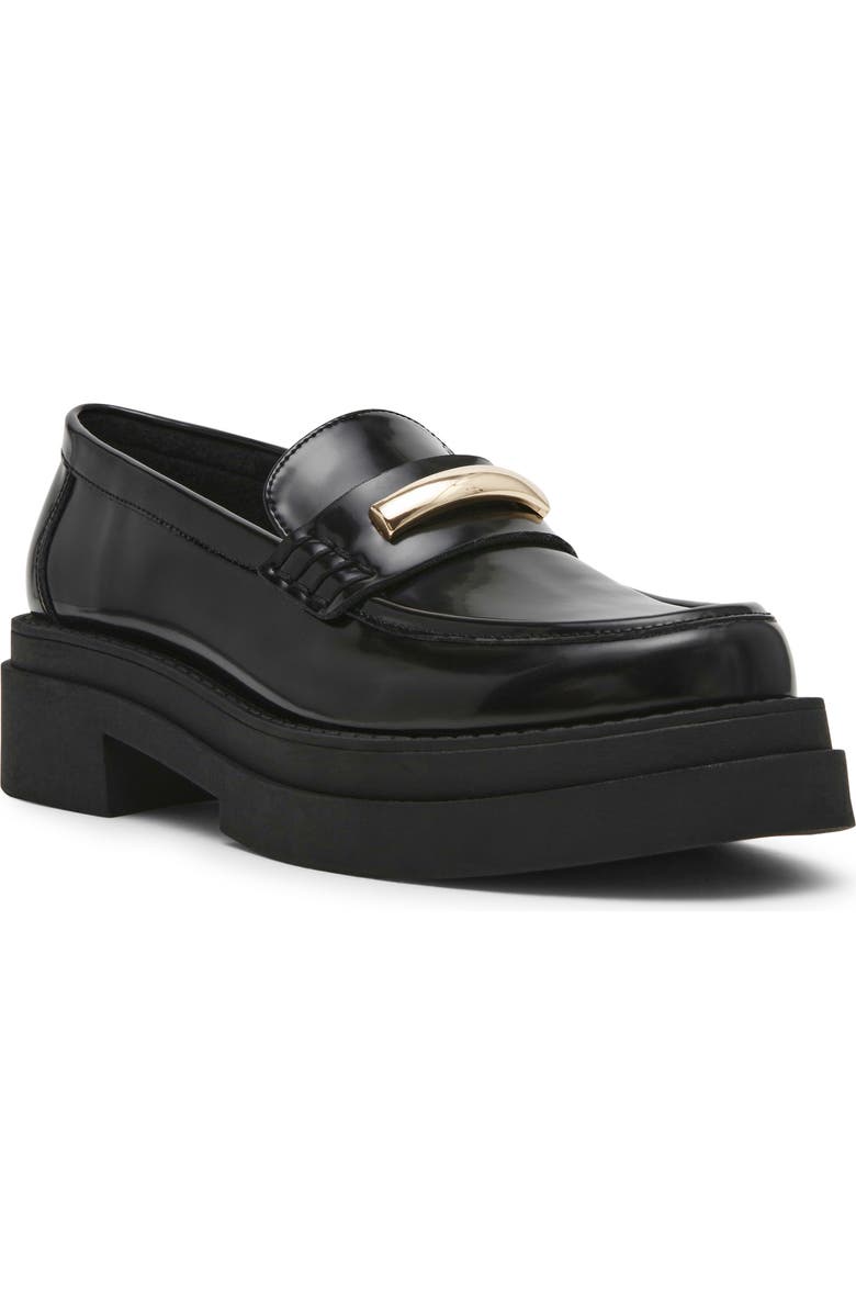 Steve Madden Rodrigo Platform Bit Loafer, Main, color, Black Box