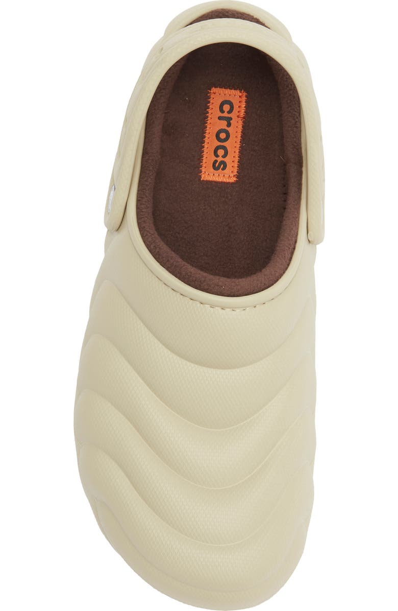 CROCS Classic Fleece Lined Clog, Alternate, color, Moth