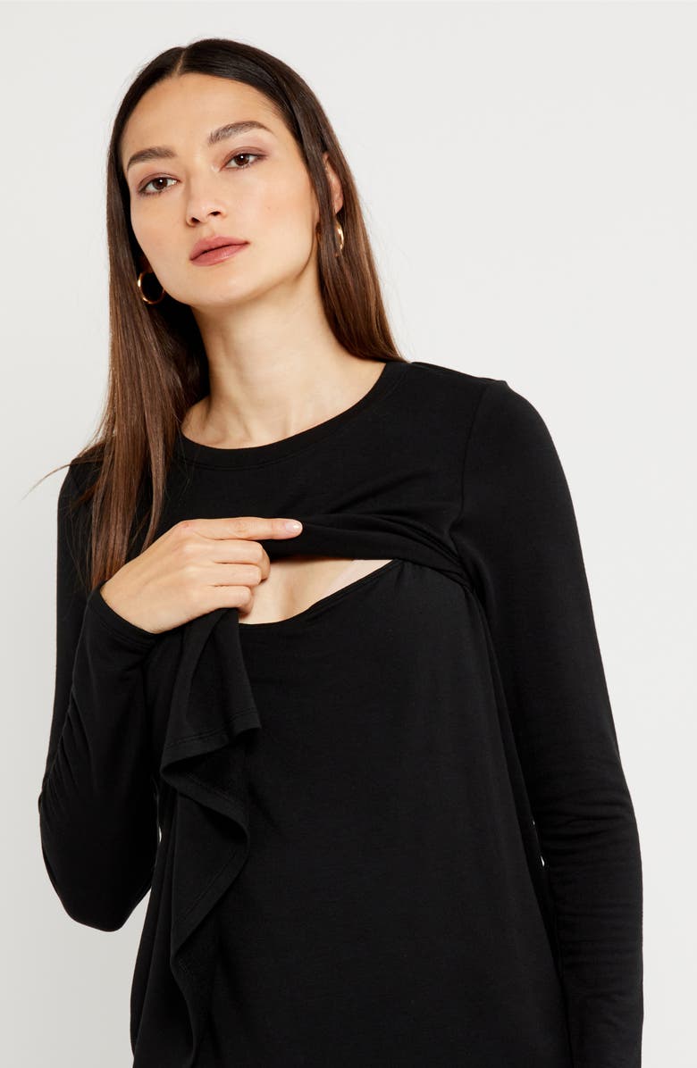 A PEA IN THE POD Long Sleeve Nursing T-Shirt, Alternate, color,