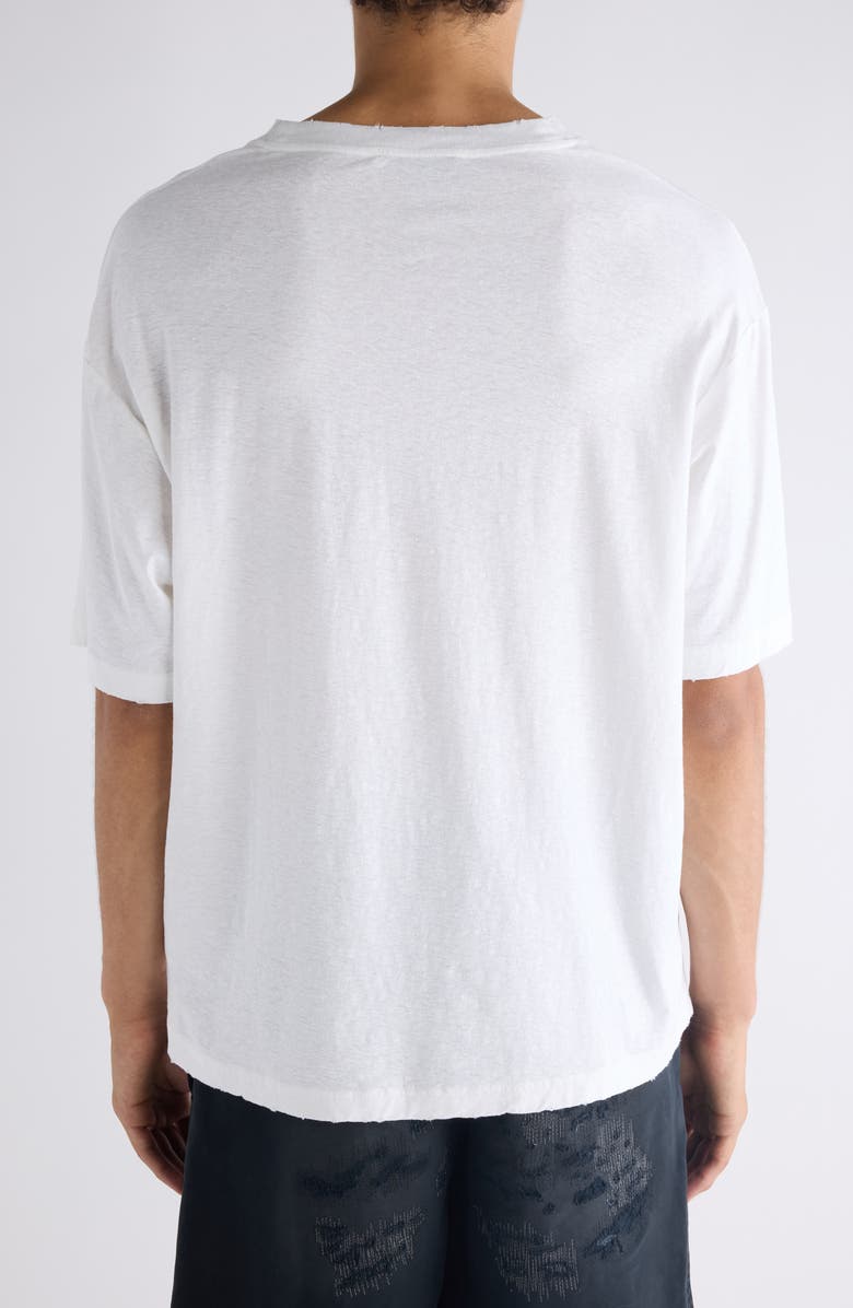 Acne Studios Exford Logo Pocket T-Shirt, Alternate, color, Off White