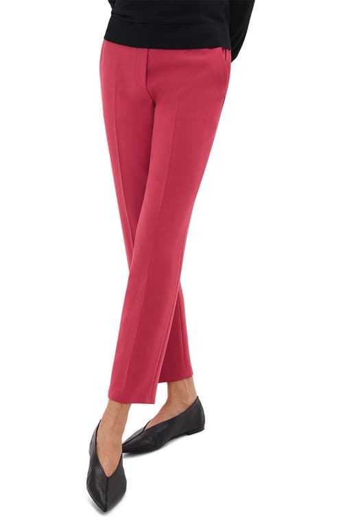 Theory Treeca Pull-on Trousers In Deep Rose