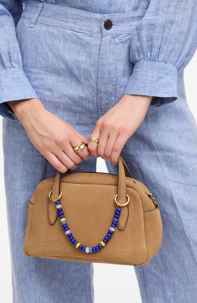 Madewell Medium Suede Crossbody Bag, Alternate, color, Tawny Khaki