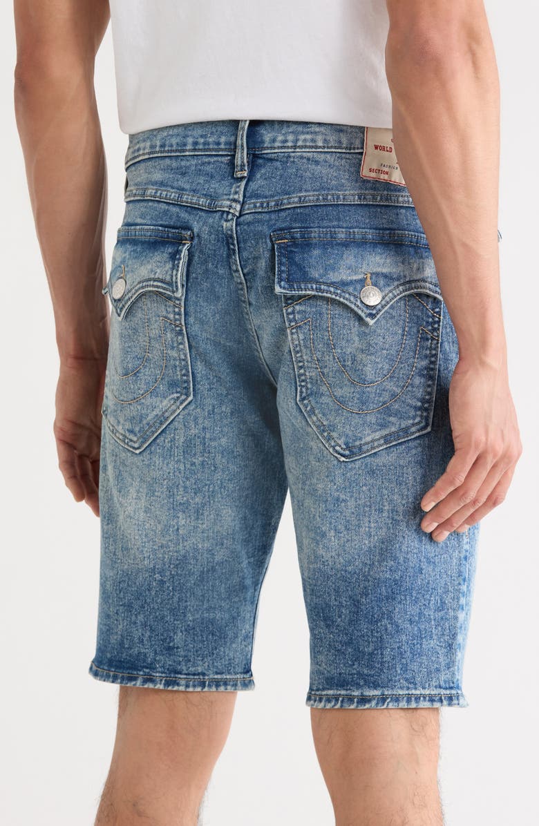 True Religion Ricky Flap Pocket Denim Shorts, Alternate, color, Light Celestine