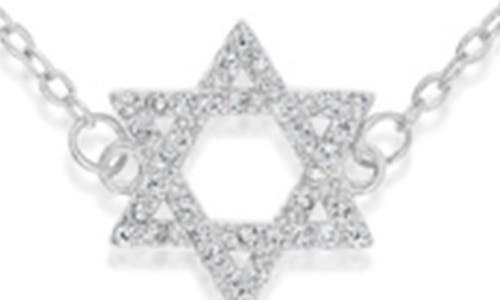 Shymi Pavé Cubic Zirconia Star Of David Bracelet In Silver